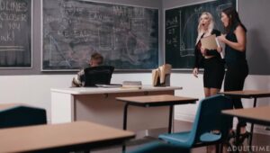 Kenzie Taylor and Katrina Colt – AdultTime (CaughtFapping) – In Class